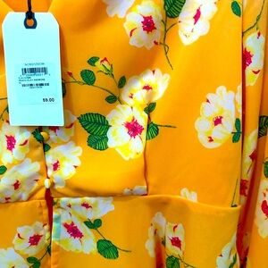 Peplum button up blouse